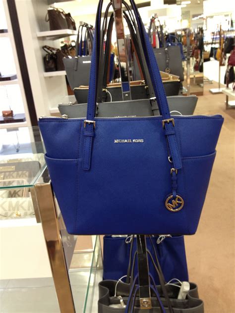 royal blue michael kors purse|Michael Kors navy blue tote.